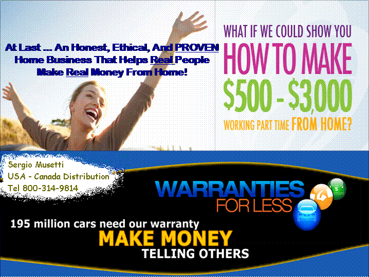 FREE BUSINESS OPPORTUNITY, home based business, free, network marketing, warranties for less, proautoguard, duralube, nascar, car dealers, directory, free home based business, business networking, residual income, make money, part time job, 